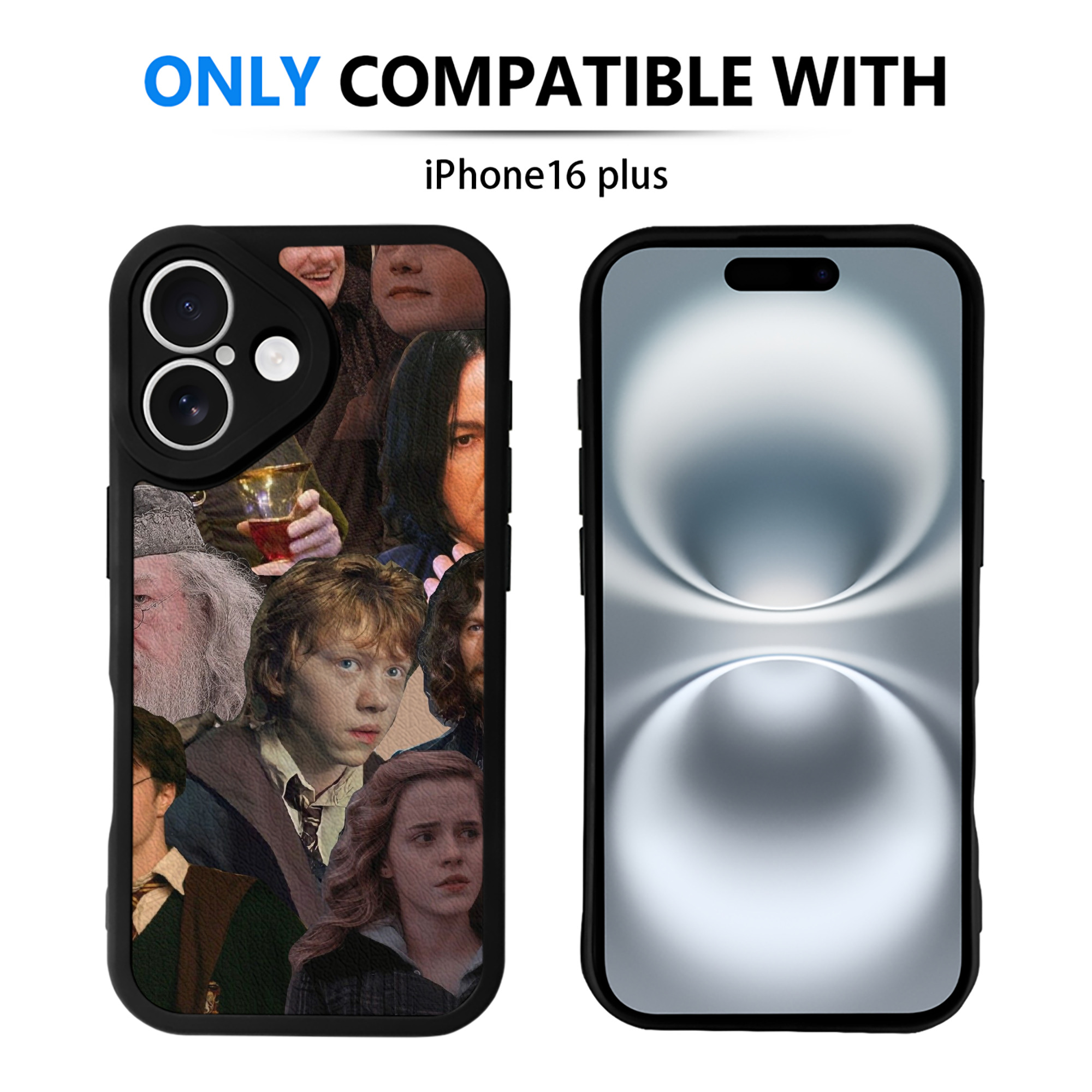 （画像用） Harry Potter ハリー・ポッターシリーズ 【iPhone 16シリーズ対応】シリコンスマホケース（レザー調） 材質：シリコン